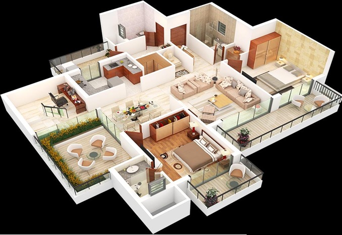 Homeland Regalia — 3 BHK Floor Plan thumbnail