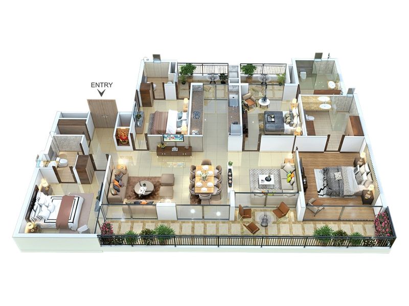 The Medallion Mohali — 4 BHK Floor Plan thumbnail