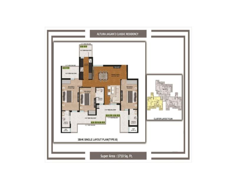 DD Altura — 3 BHK Floor Plan thumbnail