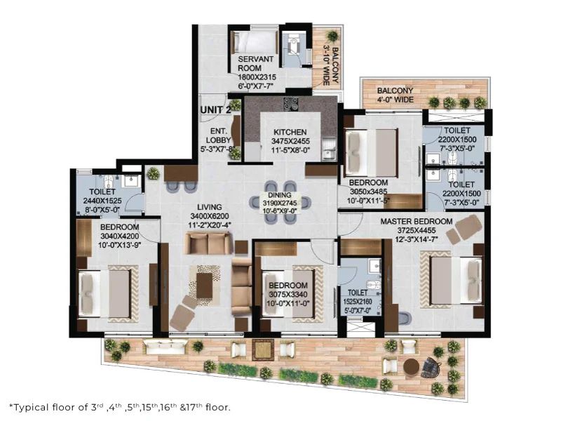 DD Altura — 4 BHK Floor Plan thumbnail