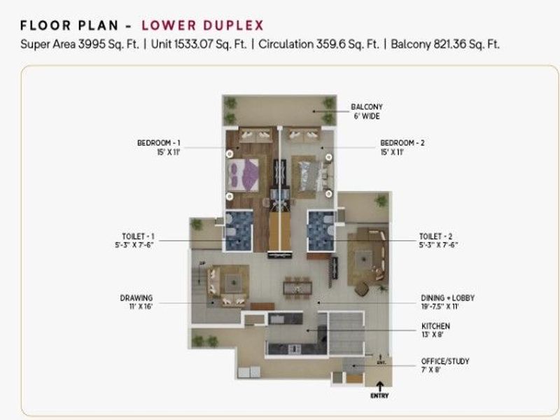 El Spazia — 4 BHK Floor Plan thumbnail