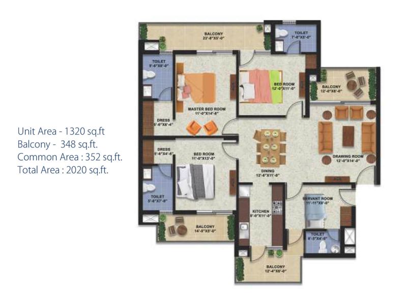 Uptown Skylla — 4 BHK Floor Plan thumbnail