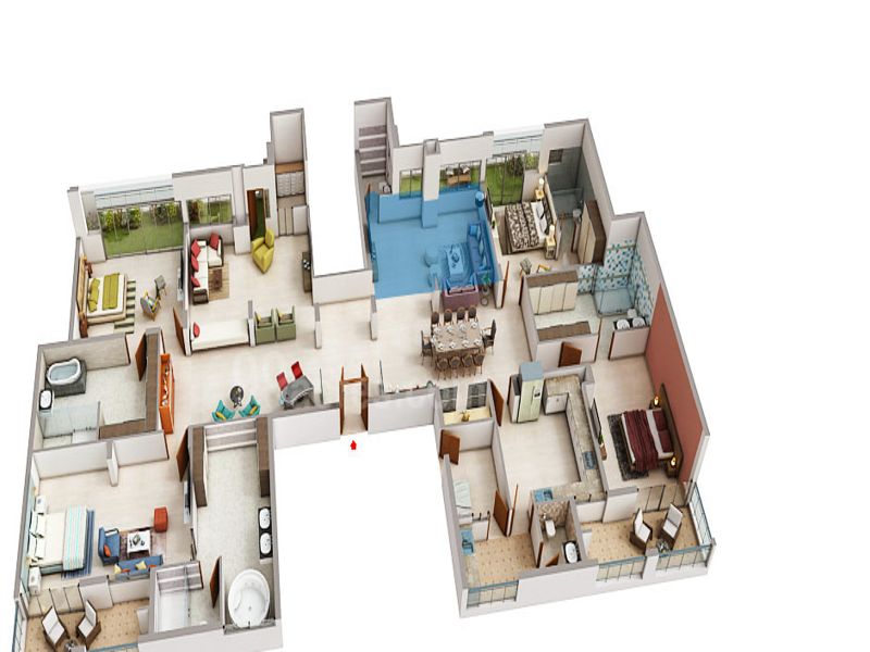 Exotic Grandeur — 4 BHK Floor Plan thumbnail