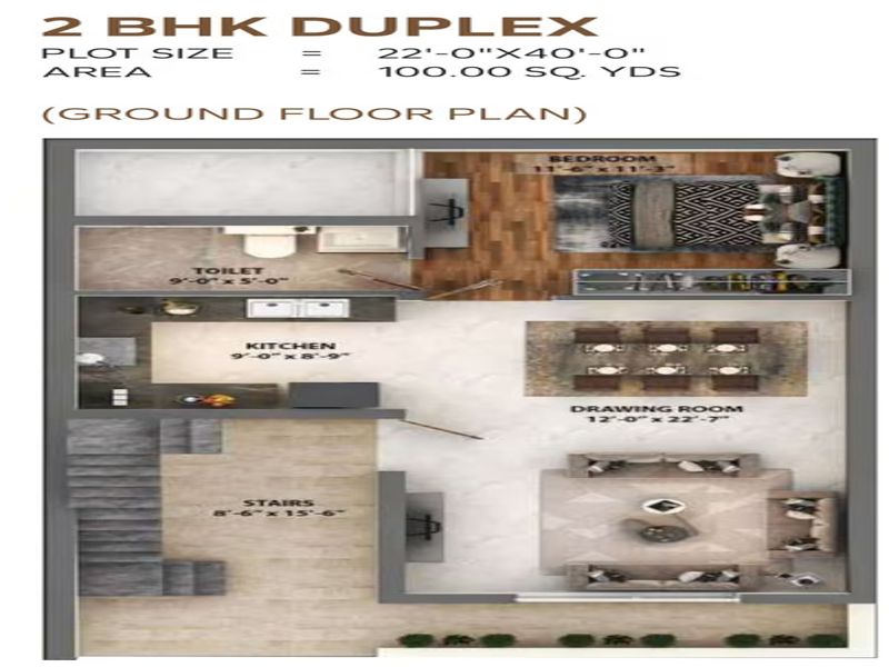 Happy Homes — 2 BHK Floor Plan thumbnail