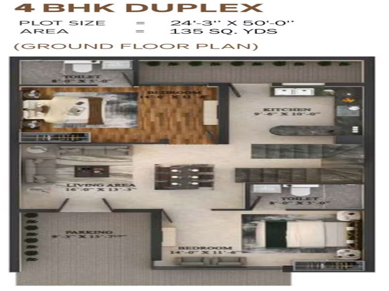 Happy Homes — 4 BHK Floor Plan thumbnail