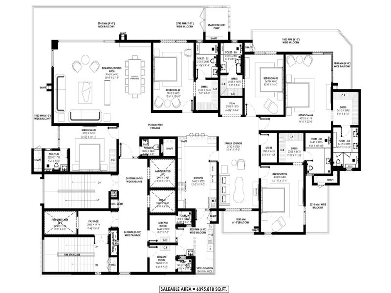 Atulyam The Bliss — 5 BHK Floor Plan thumbnail