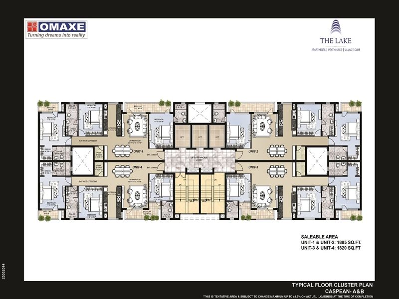 Omaxe The Lake — 3 BHK Floor Plan thumbnail