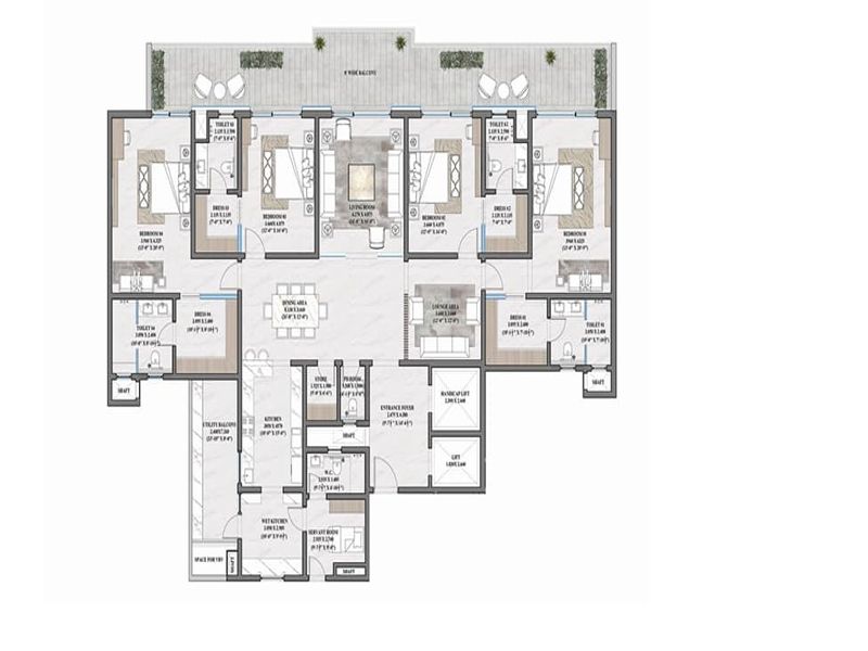 Opus One — 4 BHK Floor Plan thumbnail