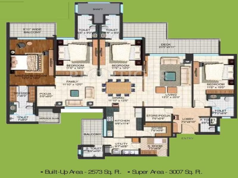 JLPL Falcon View — 4 BHK Floor Plan thumbnail