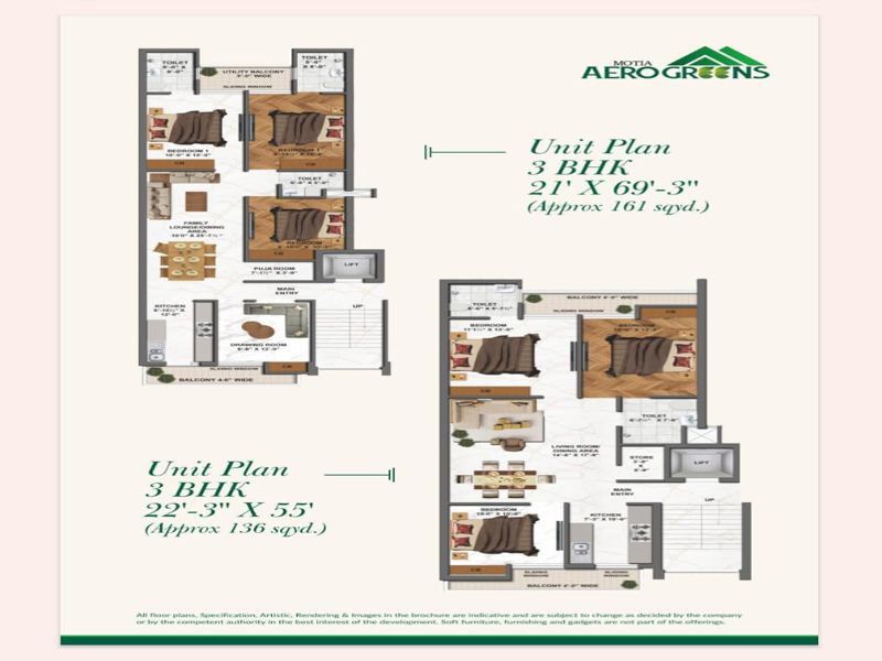Motia Aero Greens — 3 BHK Floor Plan thumbnail