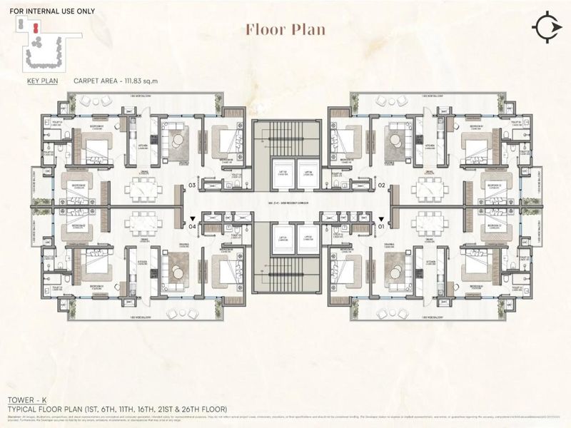 KS One O8 — 3 BHK Floor Plan thumbnail