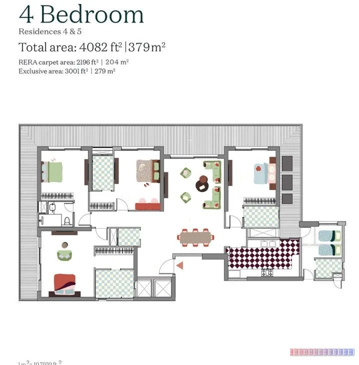 Max Estate 361 — 4 BHK Floor Plan thumbnail