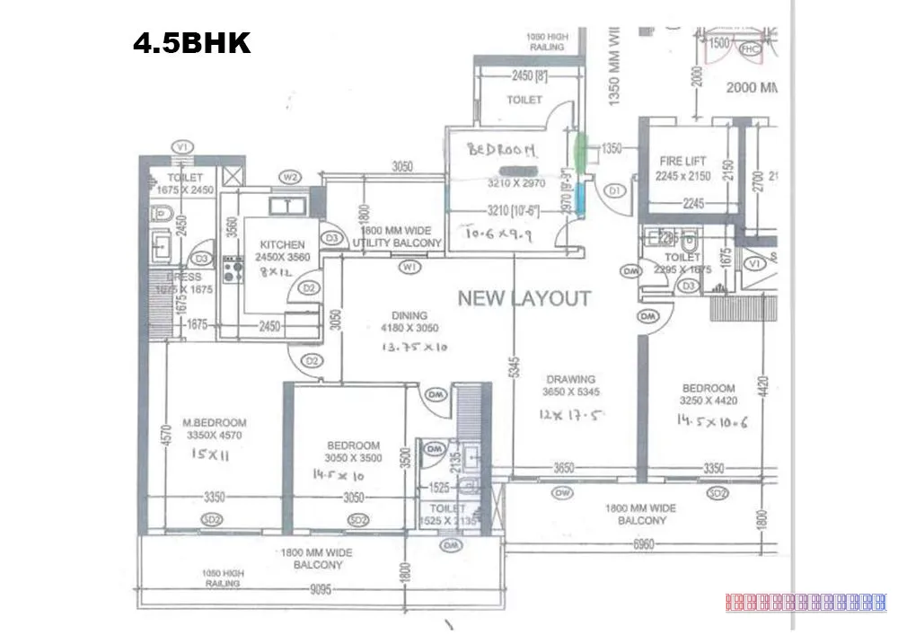 M3M Capital — 4 BHK Floor Plan thumbnail