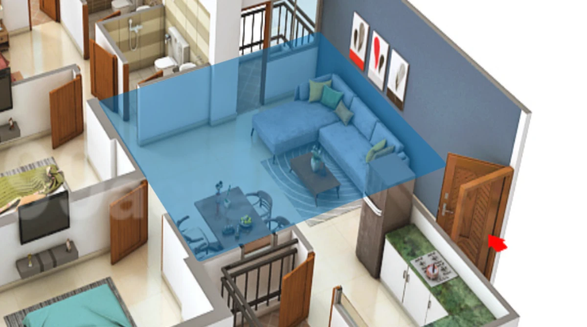Panchsheel Greens 2 — 3 BHK Floor Plan thumbnail