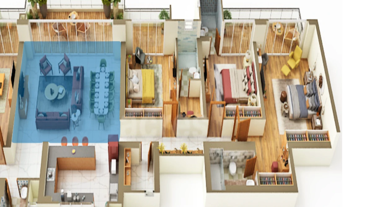 Godrej Riverine — 4 BHK Floor Plan thumbnail