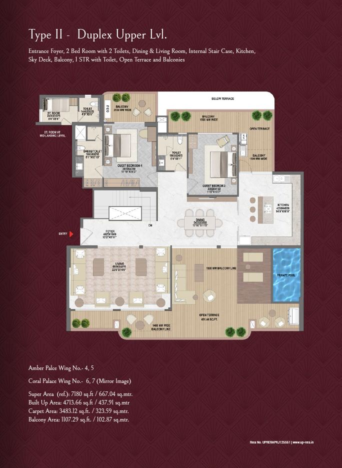 ACE Mahagun Medalleo — 3 BHK Floor Plan thumbnail